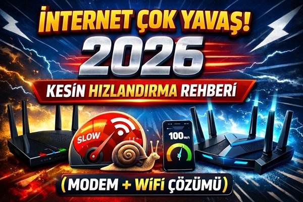 İnternet Çok Yavaş! 2026 Kesin Hızlandırma Rehberi (Modem + WiFi Çözümü)