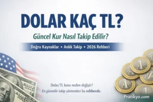 Dolar Kaç TL? Güncel Dolar Kuru Nasıl Takip Edilir?