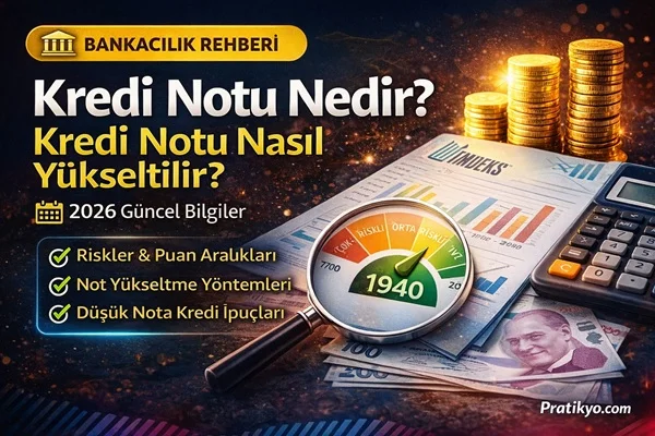 Kredi Notu Nedir? Kredi Notu Nasıl Yükseltilir? (2026 Güncel Rehber)