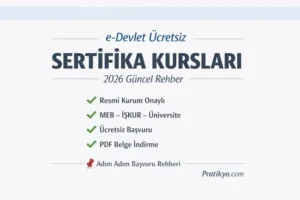 e-Devlet Ücretsiz Sertifika Veren Kurslar | Resmi ve Geçerli Belgeler