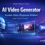 AI Video Generator Nedir? Yazıdan Video Oluşturma Rehberi (2026)