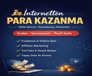 İnternetten Para Kazanma Yolları 2026 (Kanıtlanmış 10 Yöntem)