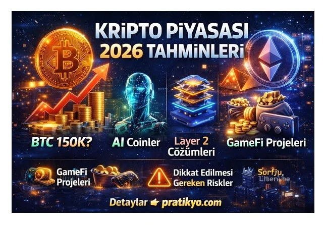 Kripto Piyasası 2026 Tahminleri: Bitcoin, Ethereum ve Altcoin Geleceği