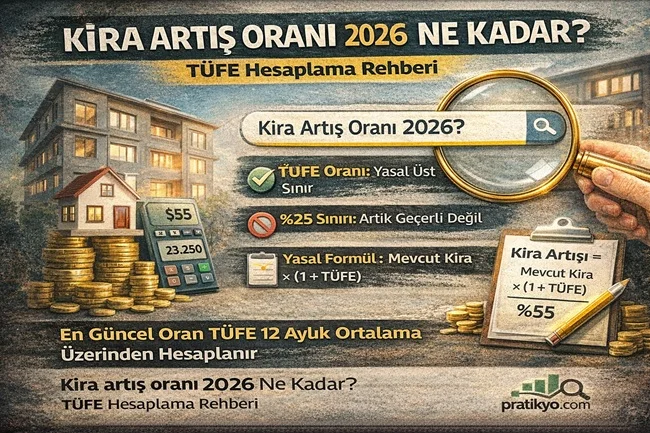 Kira Artış Oranı 2026 Ne Kadar? TÜFE Hesaplama Rehberi