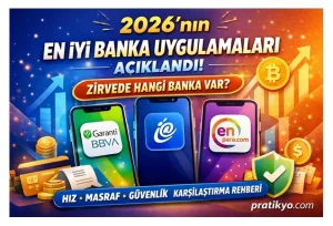 En İyi Mobil Bankacılık Uygulamaları 2026: Karşılaştırma, Özellikler ve En Hızlı Bankalar