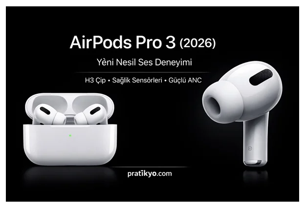 AirPods Pro 3 (2026) Özellikleri, Fiyatı ve Çıkış Tarihi