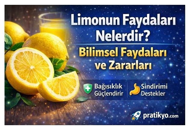 Limonun Faydaları Nelerdir? Limonun Bilimsel Faydaları ve Olası Zararları (2026)