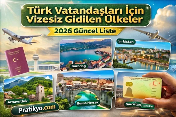 Türk Vatandaşları İçin Vizesiz Gidilen Ülkeler (2026 Güncel Liste)