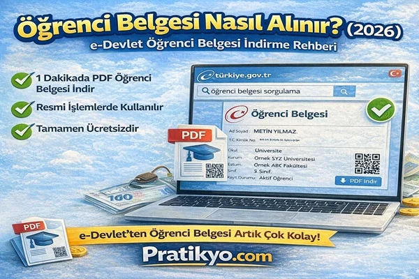 Öğrenci Belgesi Nasıl Alınır? (2026) e-Devlet Öğrenci Belgesi İndirme Rehberi