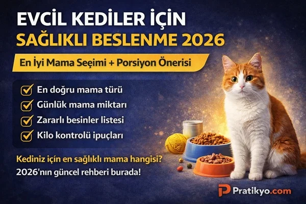 Evcil Kediler İçin Sağlıklı Beslenme Rehberi (2026)