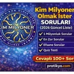 Kim Milyoner Olmak İster Soruları (2026 Güncel Liste)