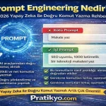 Prompt Engineering Nedir? 2026 Yapay Zeka ile Doğru Komut Yazma Rehberi