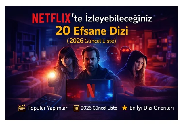 Netflix’te İzleyebileceğiniz 20 Efsane Dizi (2026 Güncel Liste)