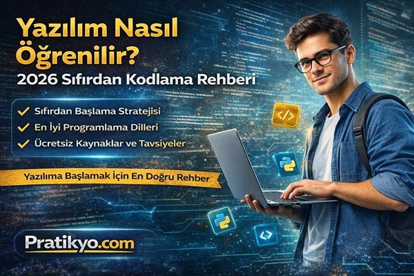 Yazılım Nasıl Öğrenilir? 2026 Sıfırdan Kodlama Öğrenme Rehberi