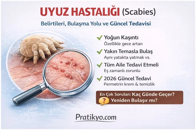 Uyuz Hastalığı Nedir? Belirtileri ve 2026 Güncel Tedavi Rehberi