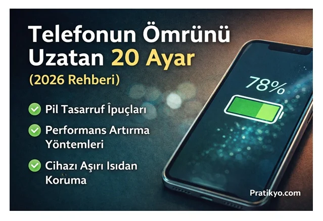 Telefonun Ömrünü Uzatan 20 Ayar