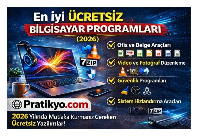 En İyi Ücretsiz Bilgisayar Programları (2026 Güncel Liste)