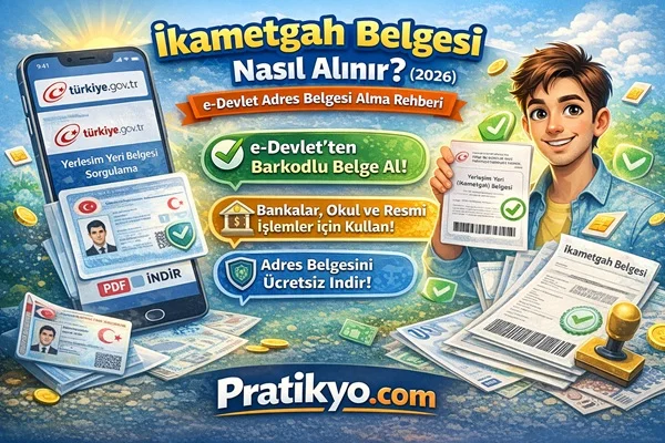 İkametgah Belgesi Nasıl Alınır? (2026) e-Devlet Adres Belgesi Alma Rehberi