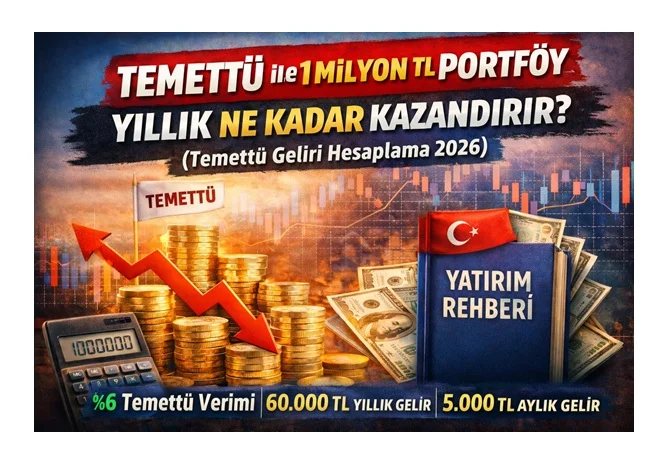 Temettü ile 1 Milyon TL Portföy Yıllık Ne Kadar Kazandırır? (Temettü Geliri Hesaplama 2026)