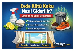 Evde Kötü Koku Nasıl Giderilir? (Anında ve Kesin Çözümler)