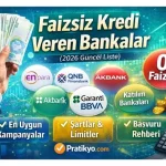 Faizsiz Kredi Veren Bankalar 2026 (0 Faizli Güncel Liste)