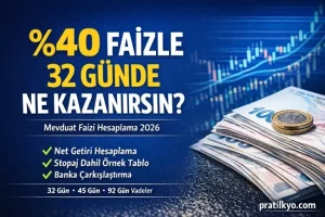 Mevduat Faizi Hesaplama 2026: Net Getiri + Banka Karşılaştırma Tablosu