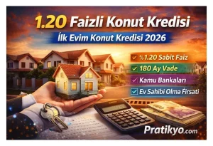 1.20 Faizli Konut Kredisi Nedir? İlk Evim Konut Kredisi Şartları (2026)