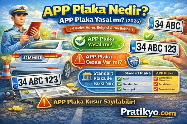 APP Plaka Nedir? 2026 APP Plaka Cezası ve Yasal Durum Rehberi