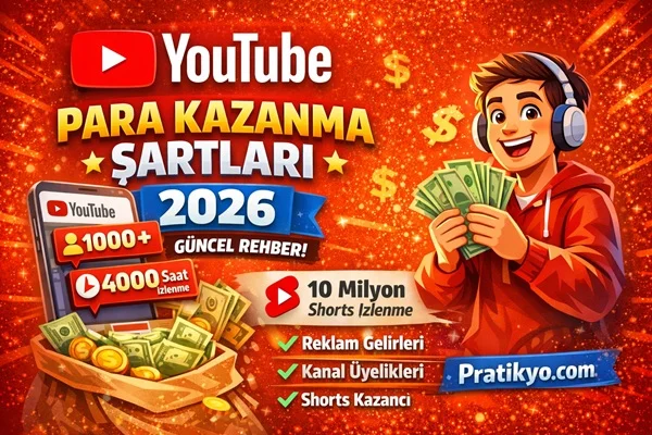 YouTube Para Kazanma Şartları 2026: Kaç Abone Gerekli?