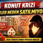 Konut Krizi 2026: Türkiye’de Evler Neden Satılmıyor? Konut Piyasası Analizi