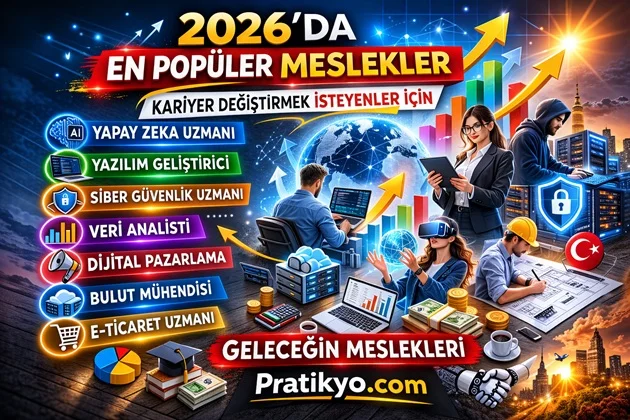 Kariyer Değiştirmek İsteyenler İçin En Popüler Meslekler (2026 Rehberi)