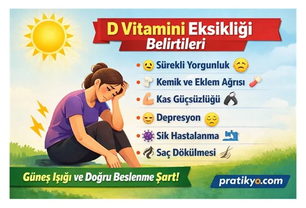 D Vitamini Eksikliği Belirtileri Nelerdir? (2026 Güncel Rehber)