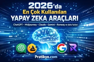 2026’da En Çok Kullanılan 15 Yapay Zeka Aracı (AI Tools Rehberi)