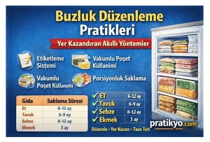 Buzluk Düzenleme Pratikleri (Yer Kazandıran Akıllı Yöntemler)