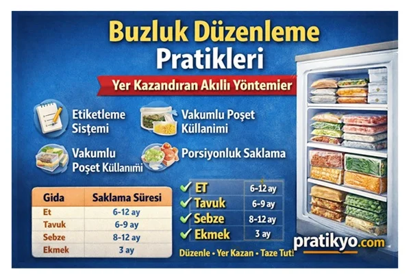 Buzluk Düzenleme Pratikleri (Yer Kazandıran Akıllı Yöntemler)