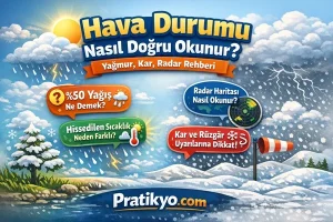 Hava Durumu Nasıl Doğru Okunur? 2026 Yağmur, Kar, Radar ve Saatlik Tahmin Rehberi
