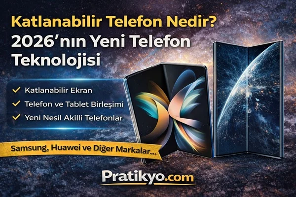 Katlanabilir Telefon Nedir? 2026’nın Yeni Telefon Teknolojisi