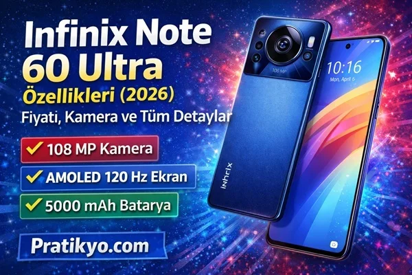Infinix Note 60 Ultra Özellikleri (2026) | Fiyatı ve Tüm Detaylar