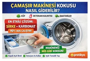 Çamaşır Makinesi Kokusu Nasıl Giderilir? (Kesin Çözümler)