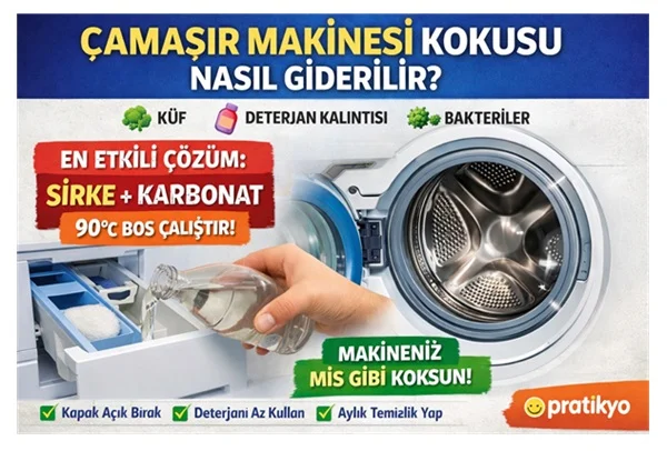 Çamaşır Makinesi Kokusu Nasıl Giderilir? (Kesin Çözümler)