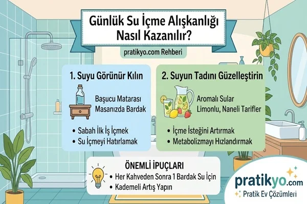 Günlük Su İçme Alışkanlığı Nasıl Kazanılır? (Adım Adım Rehber)