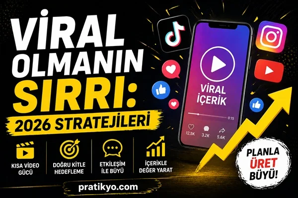 Viral Olmanın Sırrı: 2026 Stratejileri ve Sosyal Medyada Büyüme Taktikleri