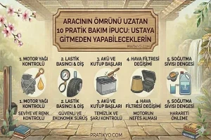 Aracının Ömrünü Uzatan 10 Pratik Bakım İpucu