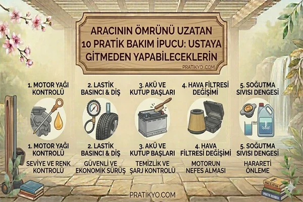 Aracının Ömrünü Uzatan 10 Pratik Bakım İpucu