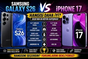 Samsung Galaxy S26 vs iPhone 17: Hangisi Daha İyi? (2026 Detaylı Karşılaştırma)