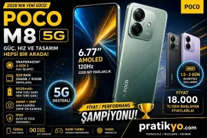 POCO M8 5G Özellikleri (2026) | Fiyat, Performans ve Detaylı İnceleme