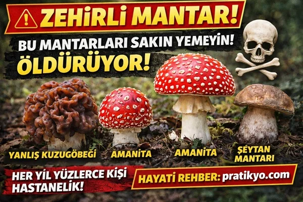Zehirli Mantar Rehberi (2026) – Sakın Karıştırmayın! Hayati Uyarılar ve Gerçekler