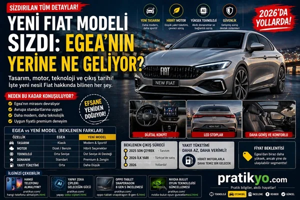 Yeni Fiat Modeli Sızdı: Egea’nın Yerine Ne Geliyor?