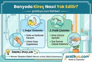Banyoda Kireç Nasıl Yok Edilir? | Kesin ve Doğal Yöntem