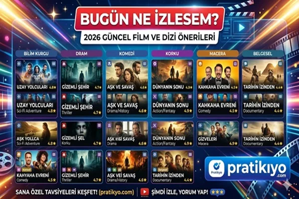 Bugün Ne İzlesem? 2026 Güncel Film ve Dizi Önerileri